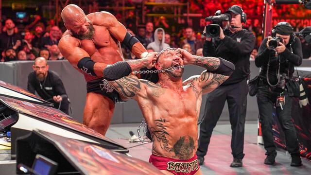 WWE Photo Triple H Batista WrestleMania