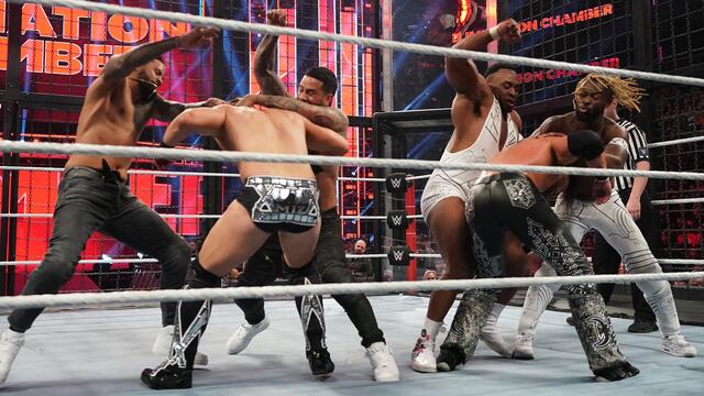 SmackDown Tag Team Titles Elimination Chamber