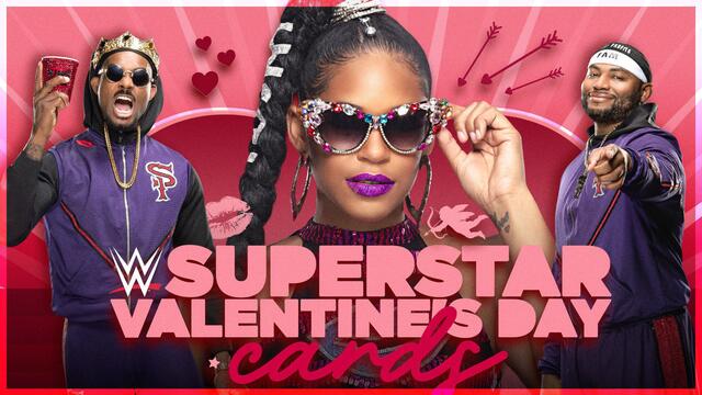 WWE Valentine's Day cards 2021