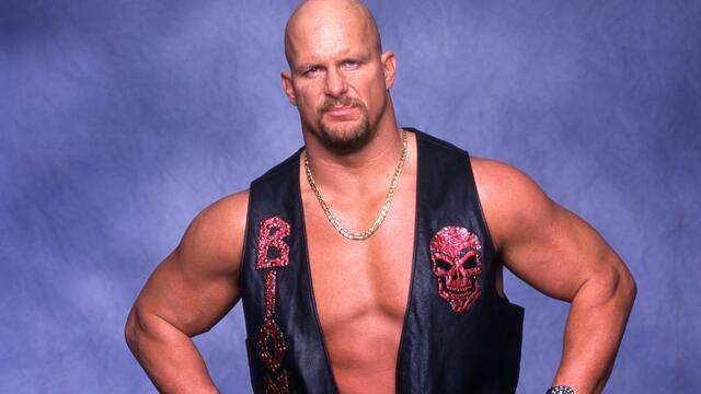 WWE Photo Stone Cold Steve Austin red vest