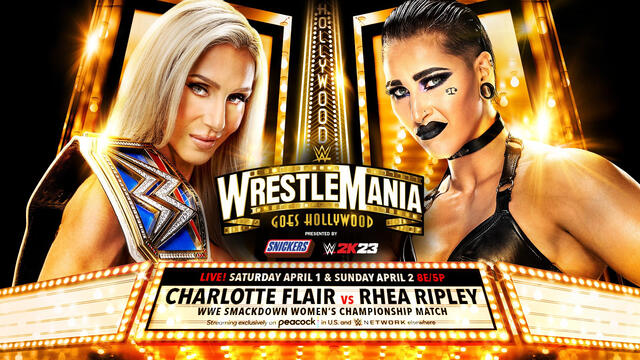 SmackDown Women's Champion Charlotte Flair vs Rhea Ripley