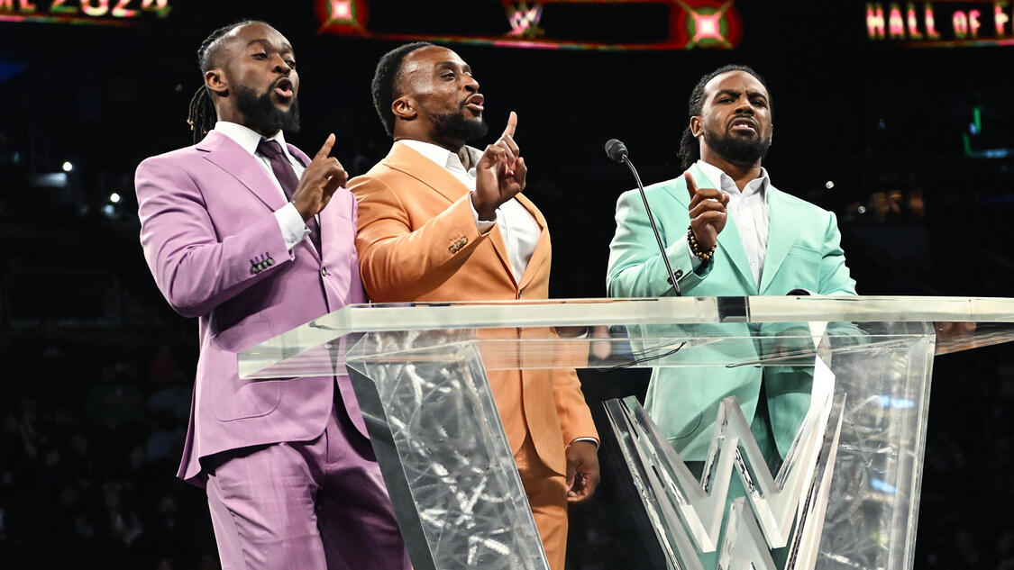 The New Day stand united to induct Thunderbolt Patterson: 2024 WWE Hall of Fame highlights