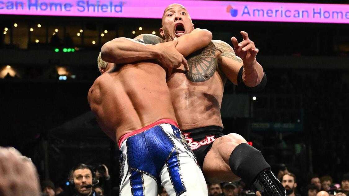 Cody Rhodes & Seth "Freakin" Rollins vs. The Rock & Roman Reigns: WrestleMania XL Saturday highlights