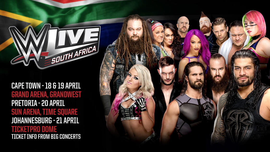 wwe tour dates 2022 south africa