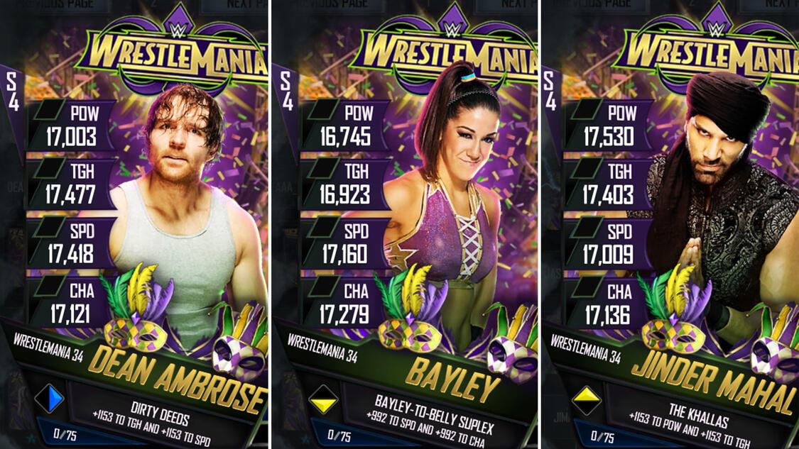 WWE SuperCard WrestleMania 34 Tier update details revealed | WWE