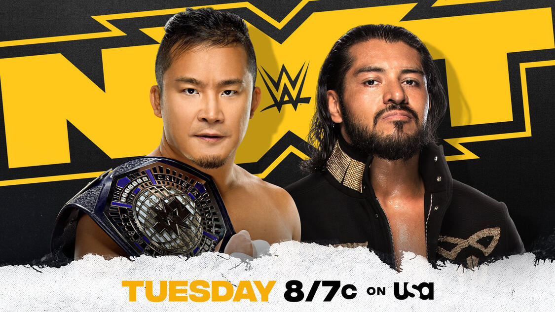 NXT Cruiserweight Champion Kushida looks to best Santos Escobar in 2-out-of-3 Falls Match