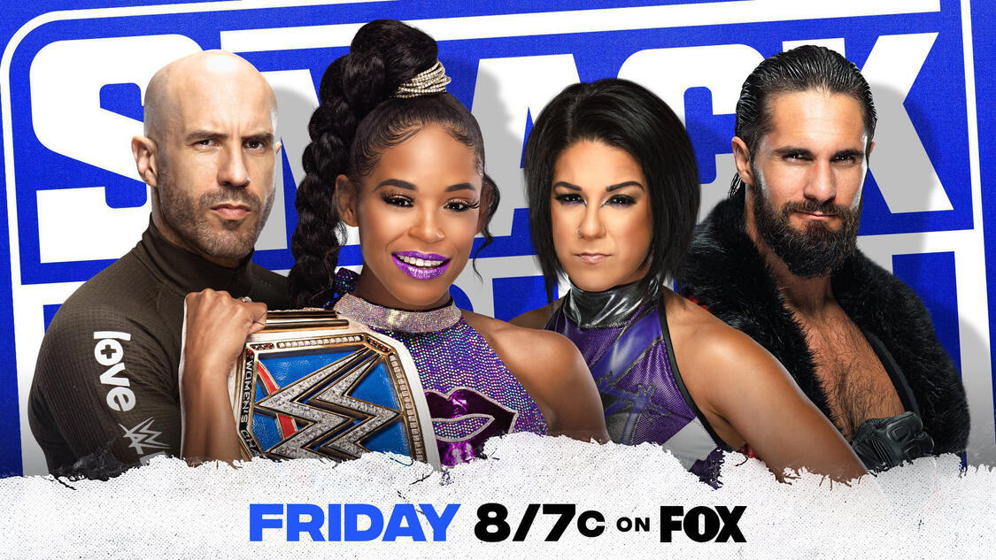 Cesaro & SmackDown Women's Champion Bianca Belair take on Seth Rollins & Bayley