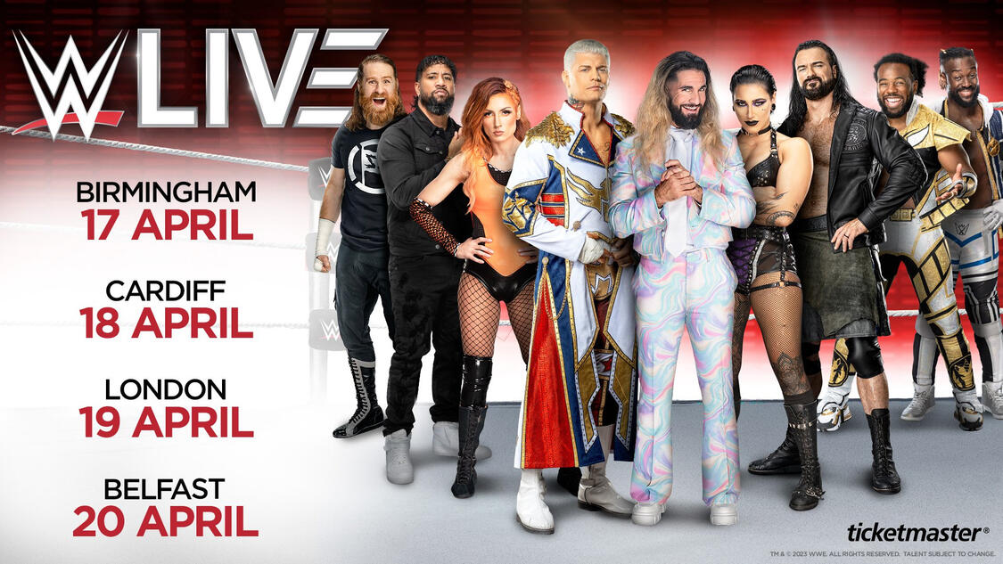 WWE Live returns to Birmingham, Cardiff, London and Belfast in April 2024