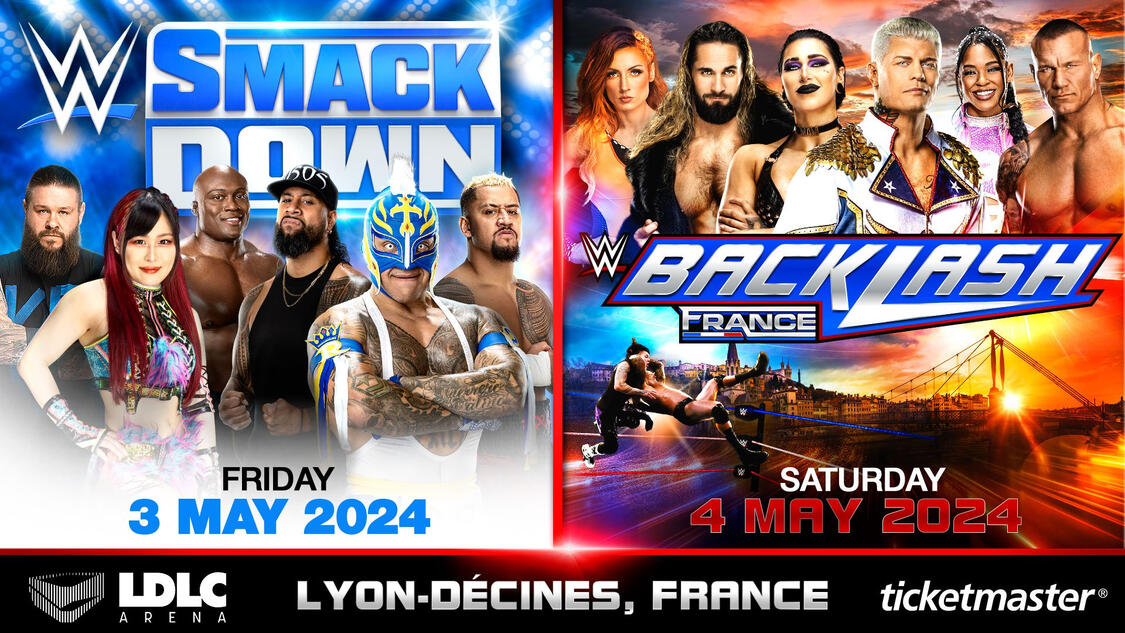 Tickets for WWE Backlash France available on January 12 WWE