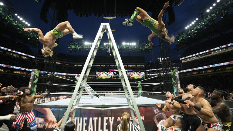 Undisputed WWE Tag Team Title Six-Pack Ladder Match: photos