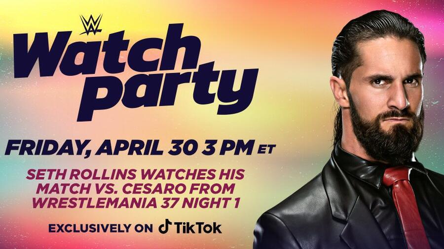 Join Seth Rollins live on TikTok for a WWE Watch Party this Friday - Vimarsana News