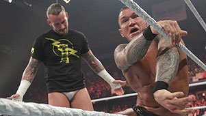 CM Punk confronts Randy Orton