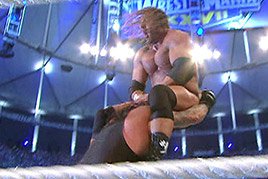 Triple H and Undertaker wage war at WrestleMania XXVII.