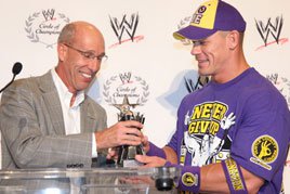 The WWE Universe cheers "Let's Go Cena" in support of his work with the Make-a-Wish Foundation.